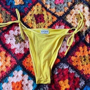 yellow bikini bottom